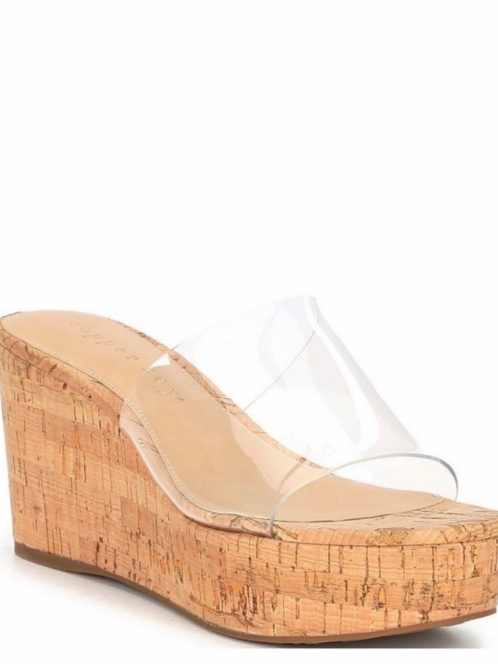 Women’s DILLARDS,Clear Vinyl Cork Wedge Sandal - Women🔥🔥 BRAND NEW!!!!